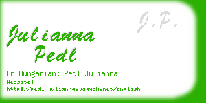 julianna pedl business card